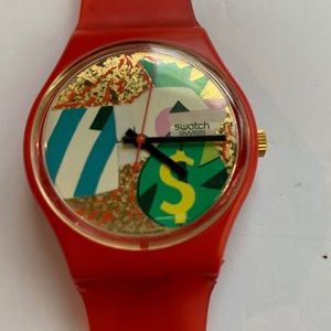 Vintage Swatch  watch  works well , new battery ..generic new band
